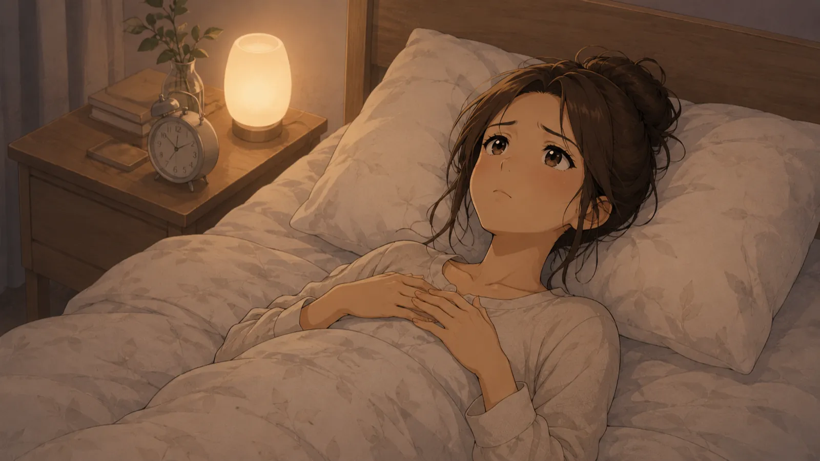 仰向けで寝れない・体が緊張したまま