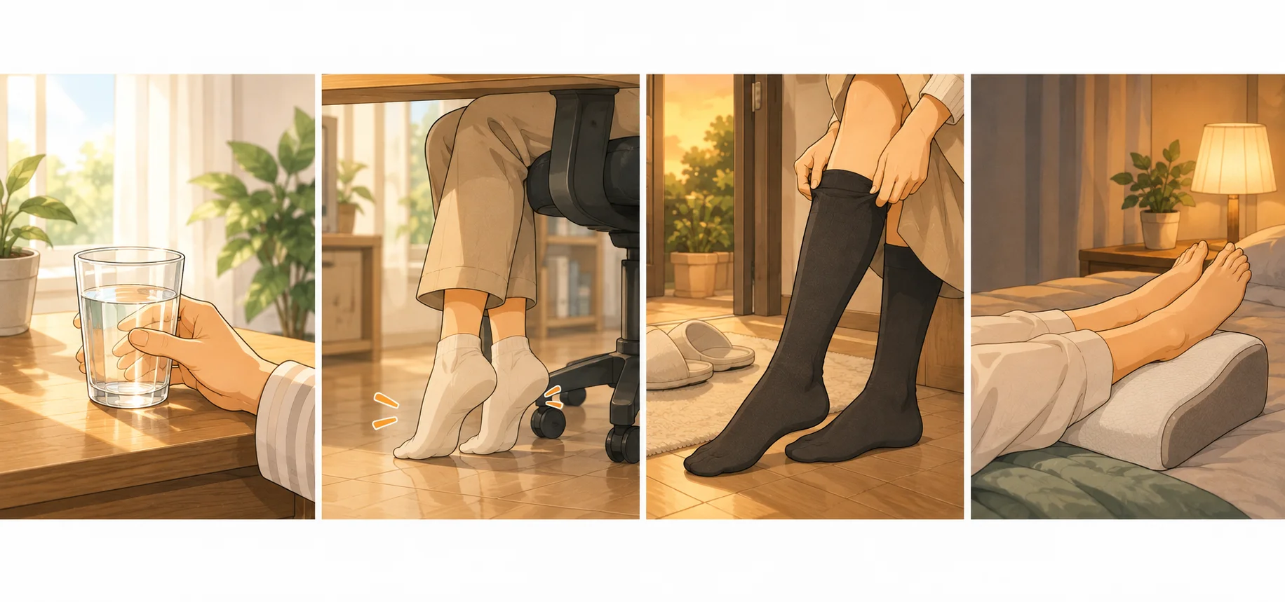 みなみの1日のむくみケアルーティン